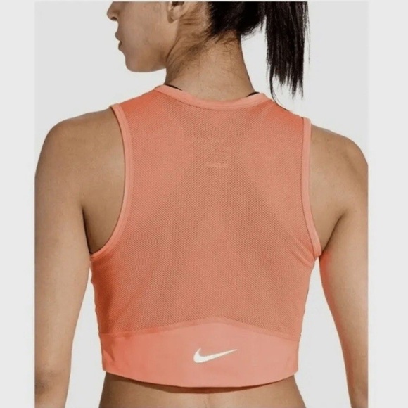 Nike Women's Crop Top - Rust - Picture 1 of 4